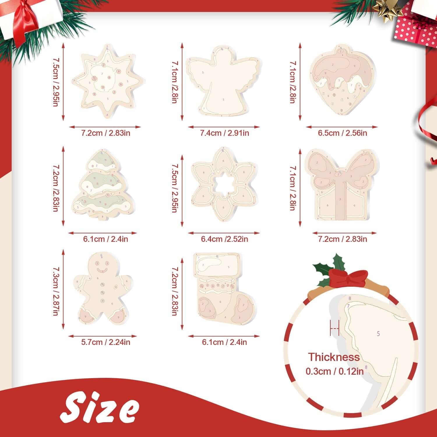 Classic Christmas -  Paint by Numbers Kit for Adults | Relaxing DIY Art Gift | -  Portrait By Numbers