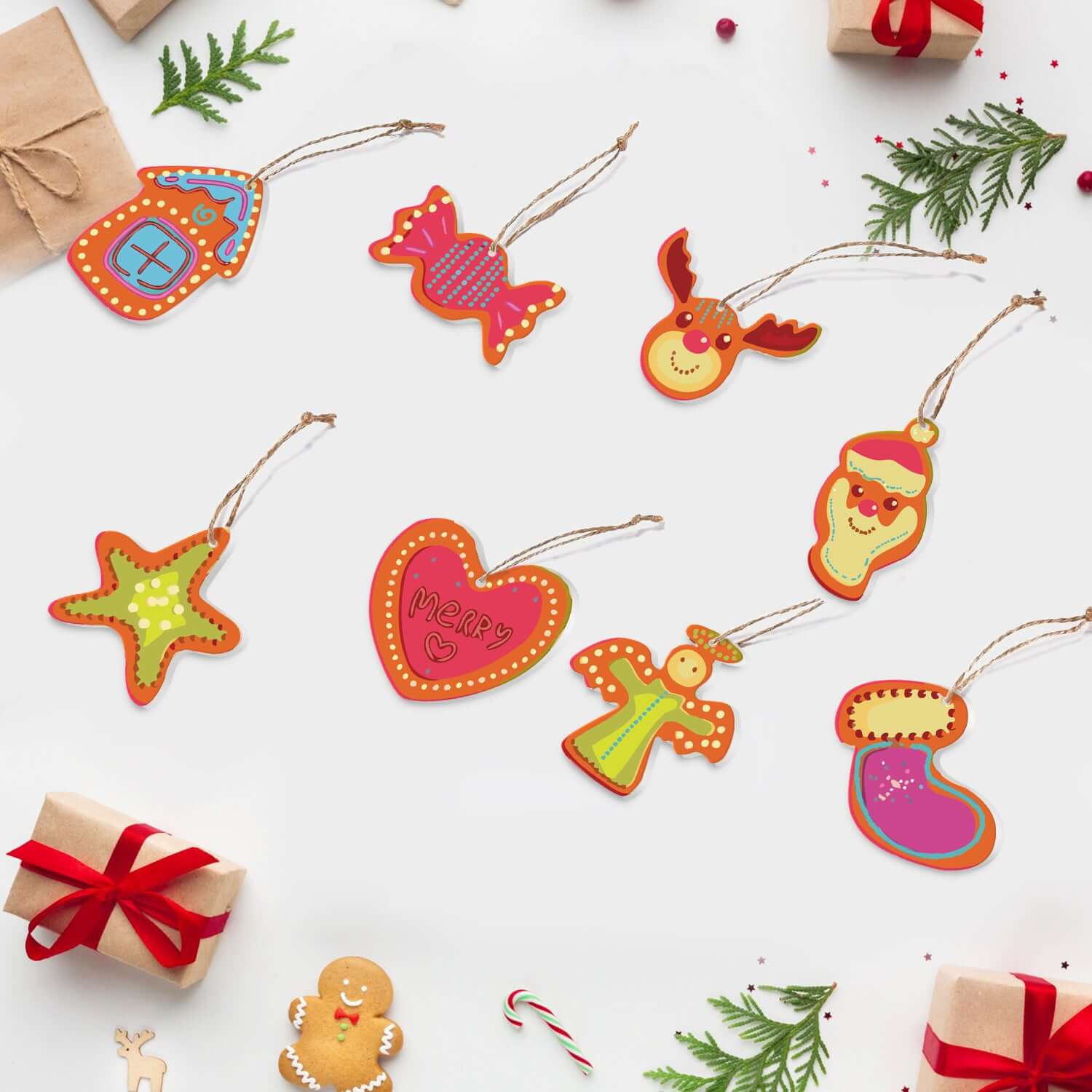 Colorful Christmas -  Paint by Numbers Kit for Adults | Relaxing DIY Art Gift | -  Portrait By Numbers