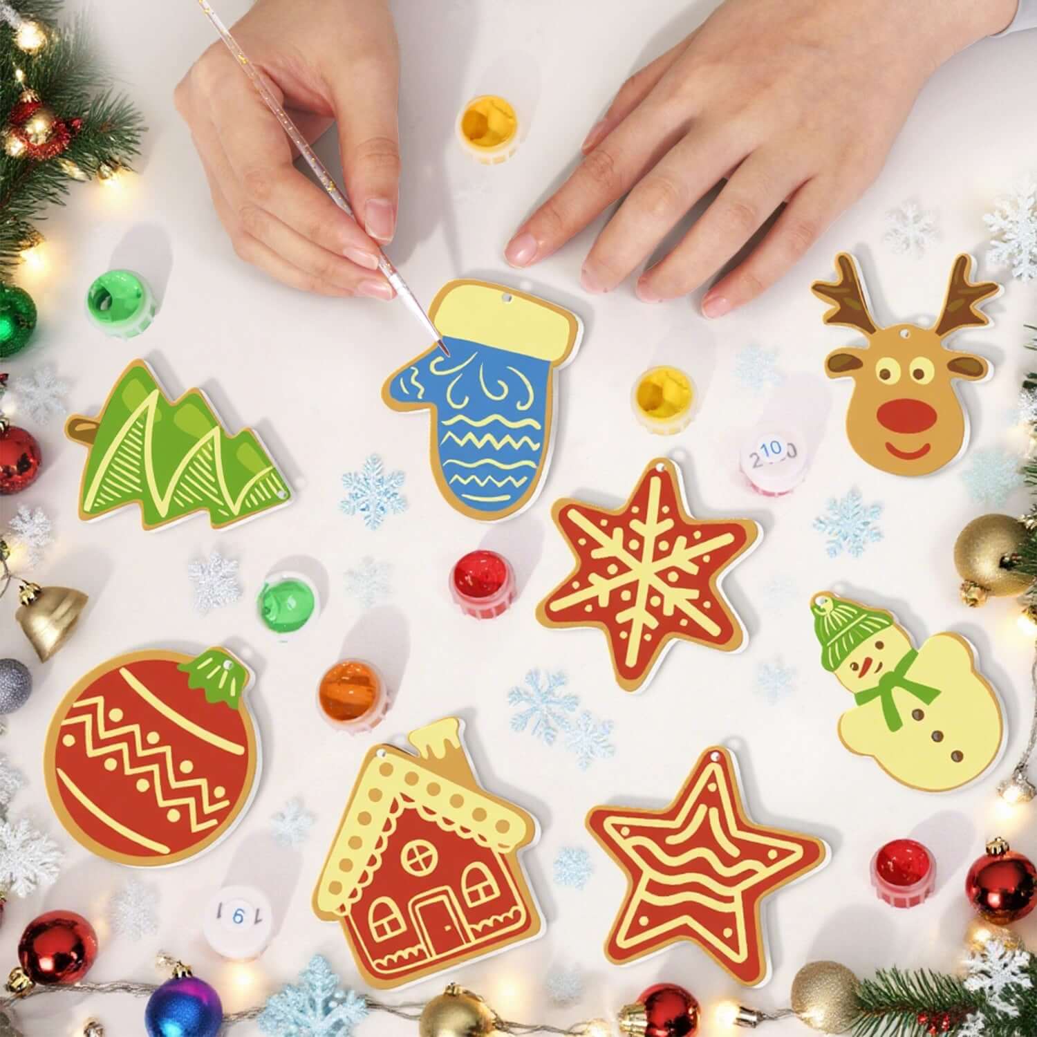 Cozy Christmas -  Paint by Numbers Kit for Adults | Relaxing DIY Art Gift | -  Portrait By Numbers