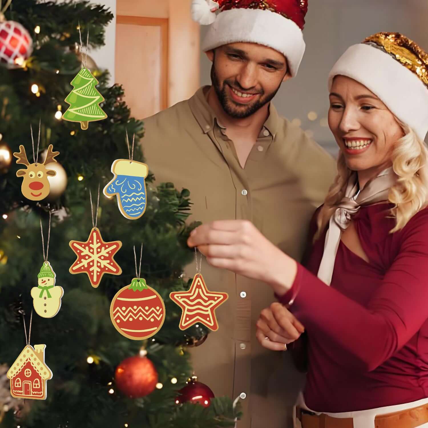 Cozy Christmas -  Paint by Numbers Kit for Adults | Relaxing DIY Art Gift | -  Portrait By Numbers