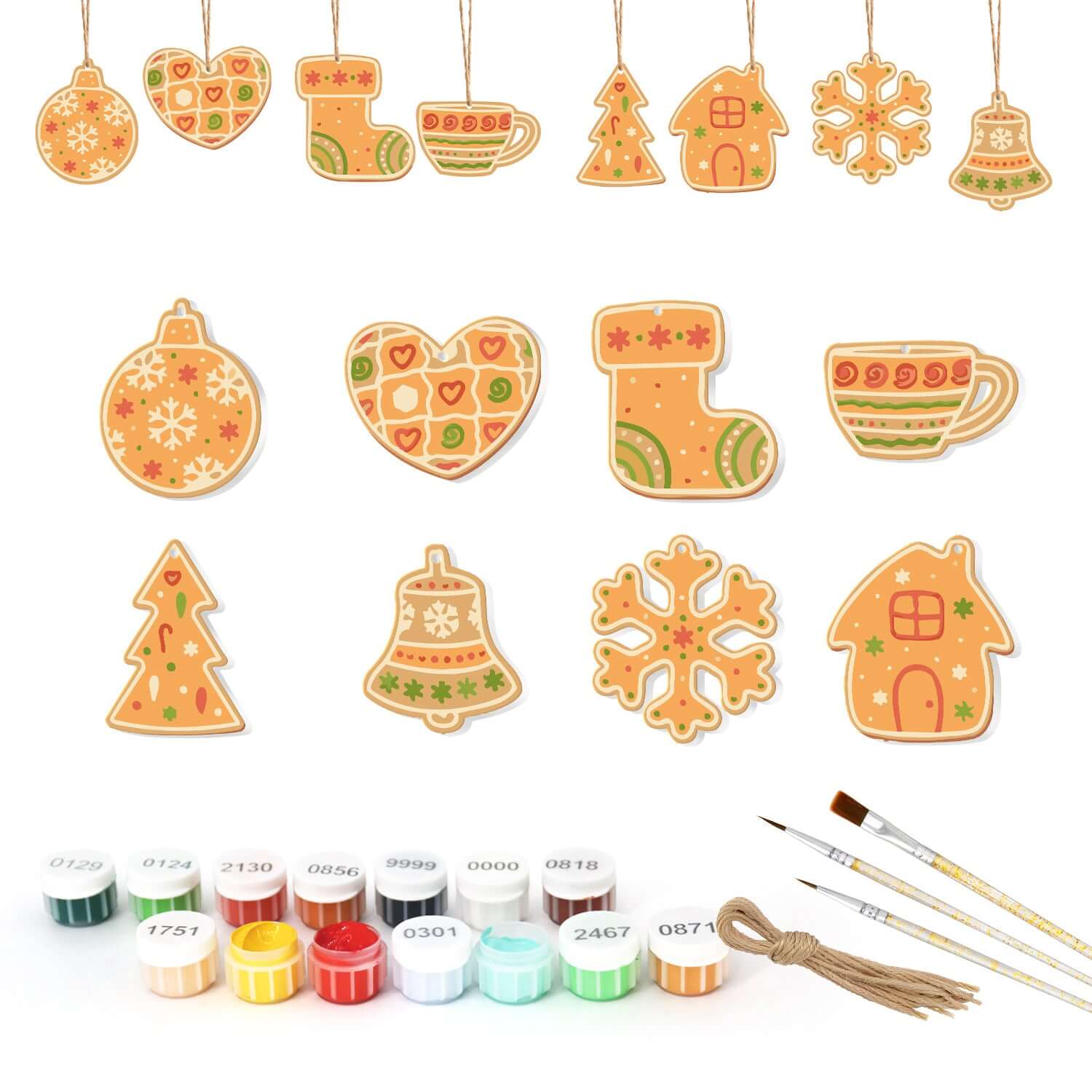 Cozy Holiday -  Paint by Numbers Kit for Adults | Relaxing DIY Art Gift | -  Portrait By Numbers