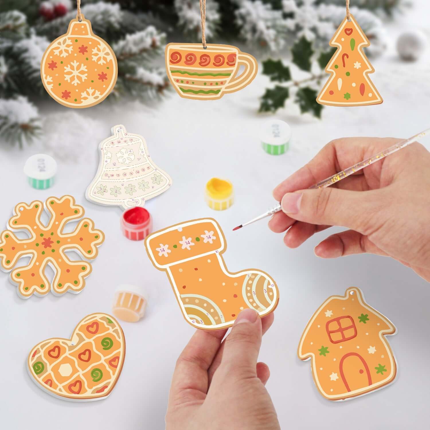 Cozy Holiday -  Paint by Numbers Kit for Adults | Relaxing DIY Art Gift | -  Portrait By Numbers