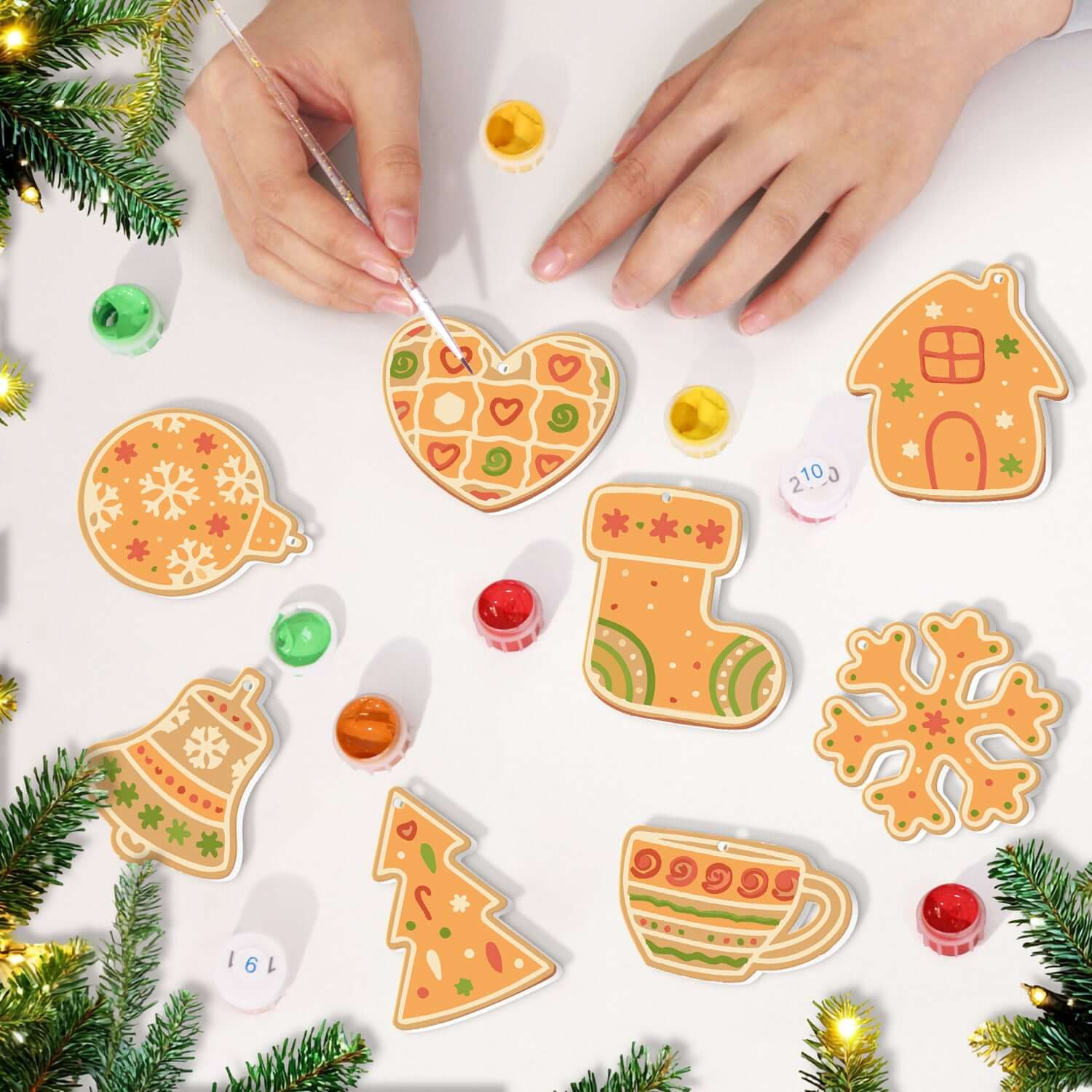 Cozy Holiday -  Paint by Numbers Kit for Adults | Relaxing DIY Art Gift | -  Portrait By Numbers