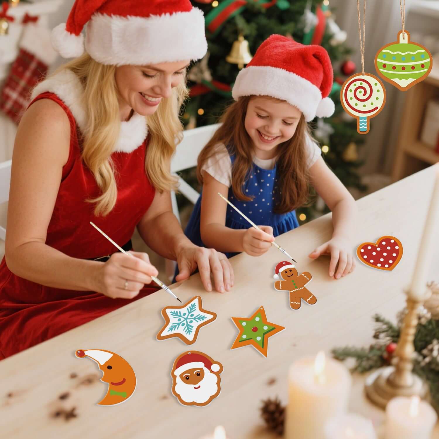 Festive Fun -  Paint by Numbers Kit for Adults | Relaxing DIY Art Gift | -  Portrait By Numbers