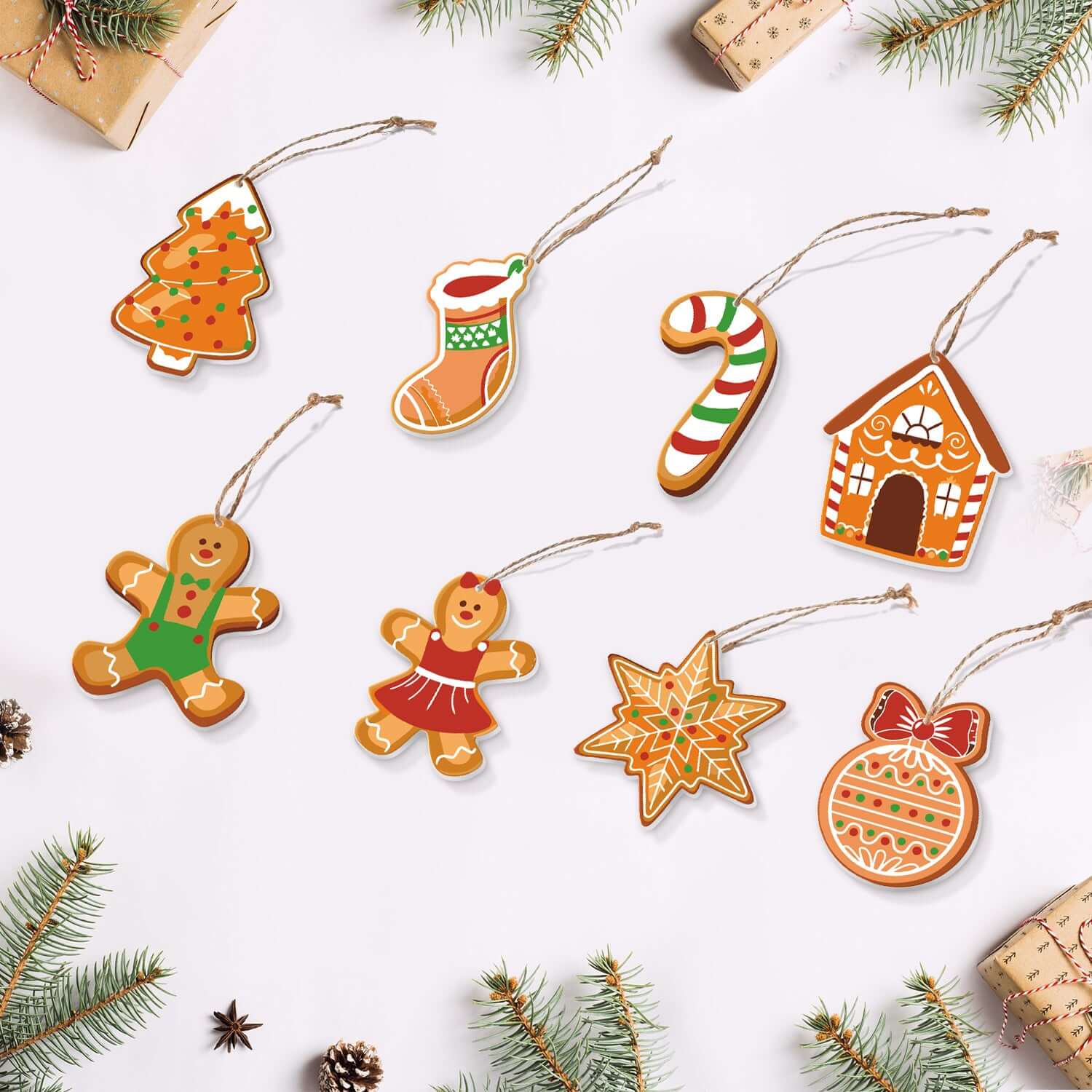 Gingerbread Magic -  Paint by Numbers Kit for Adults | Relaxing DIY Art Gift | -  Portrait By Numbers
