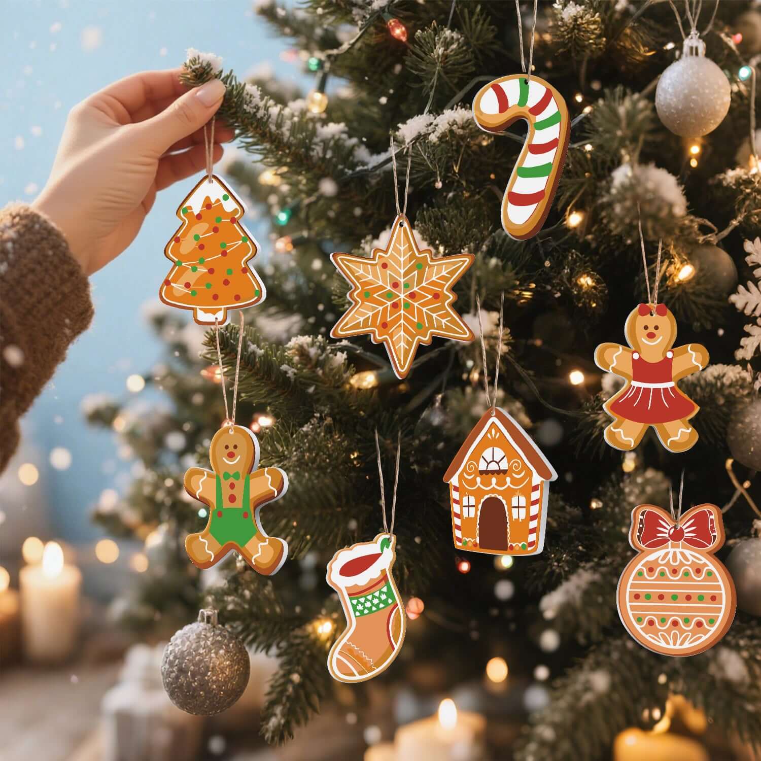 Gingerbread Magic -  Paint by Numbers Kit for Adults | Relaxing DIY Art Gift | -  Portrait By Numbers