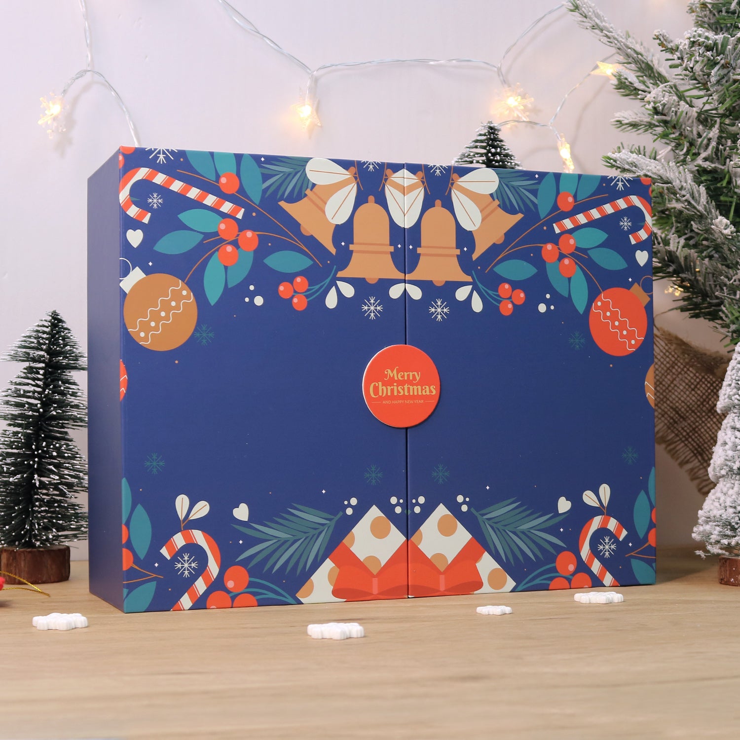 Jolly Bells Box -  Paint by Numbers Kit for Adults | Relaxing DIY Art Gift | -  Portrait By Numbers