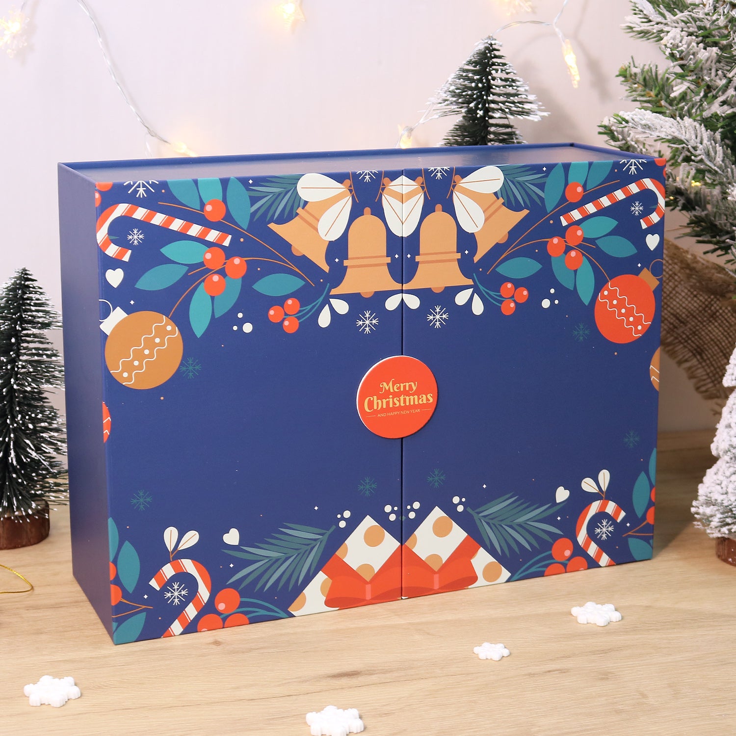 Jolly Bells Box -  Paint by Numbers Kit for Adults | Relaxing DIY Art Gift | -  Portrait By Numbers