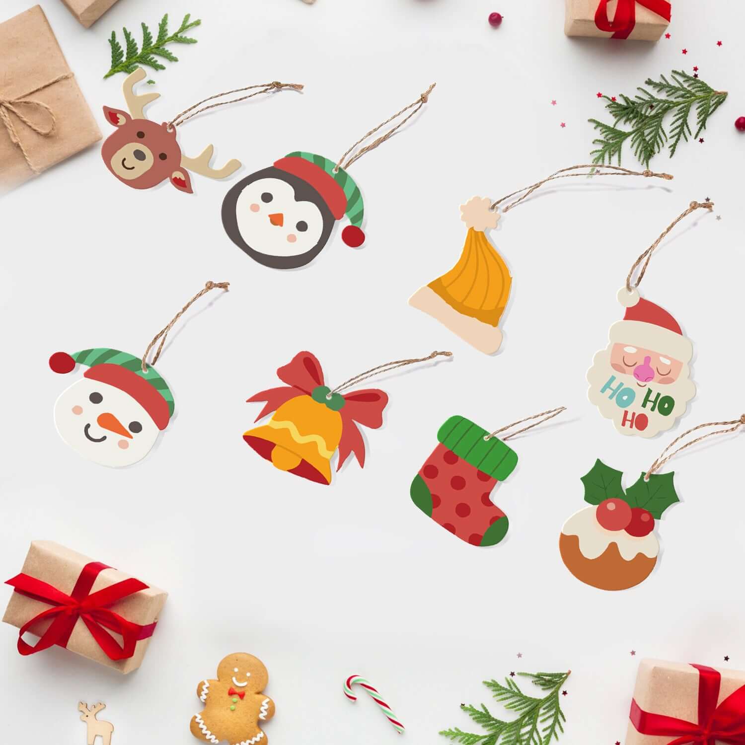 Jolly Christmas -  Paint by Numbers Kit for Adults | Relaxing DIY Art Gift | -  Portrait By Numbers