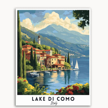Lake di Como - Travel Poster