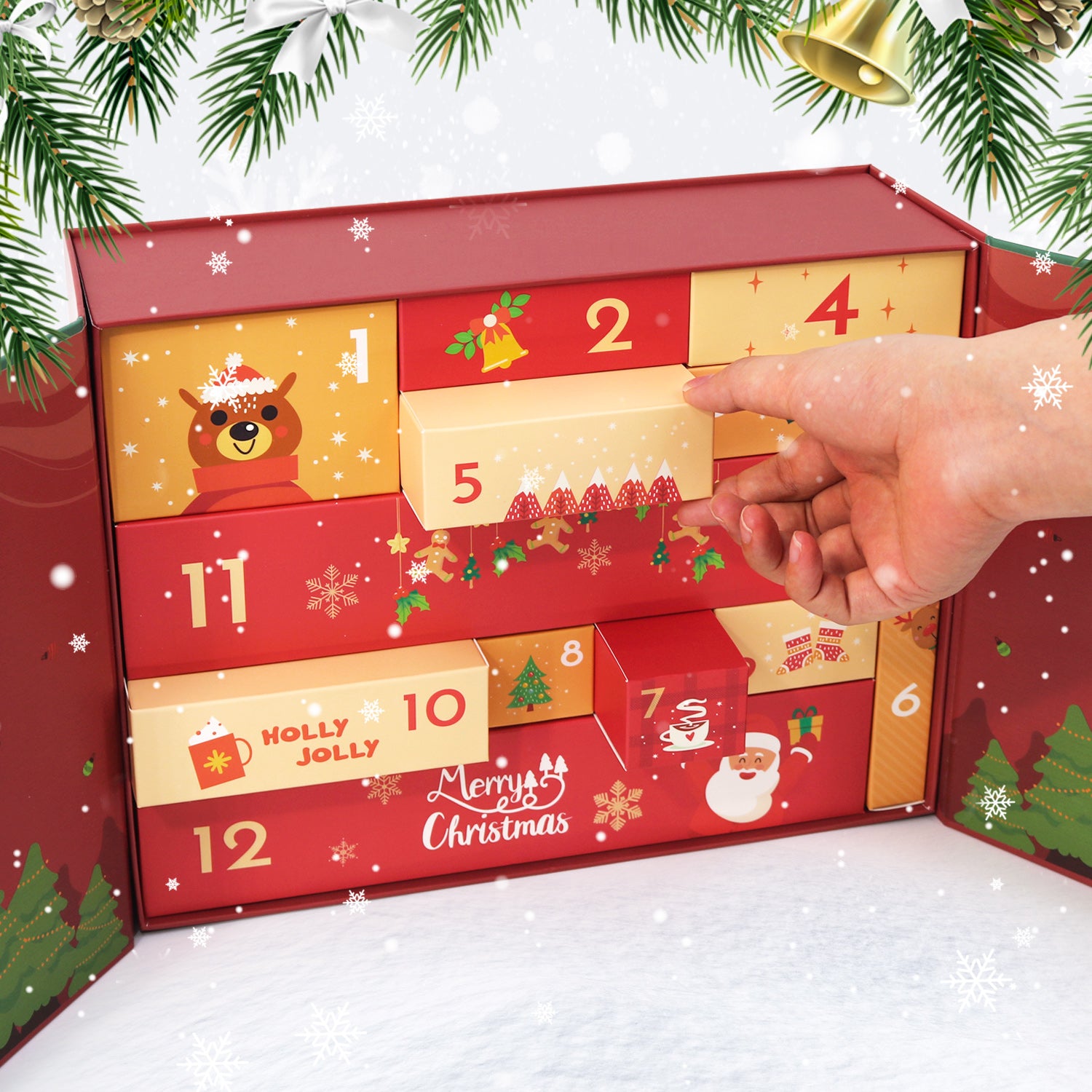 Merry Magic Box -  Paint by Numbers Kit for Adults | Relaxing DIY Art Gift | -  Portrait By Numbers