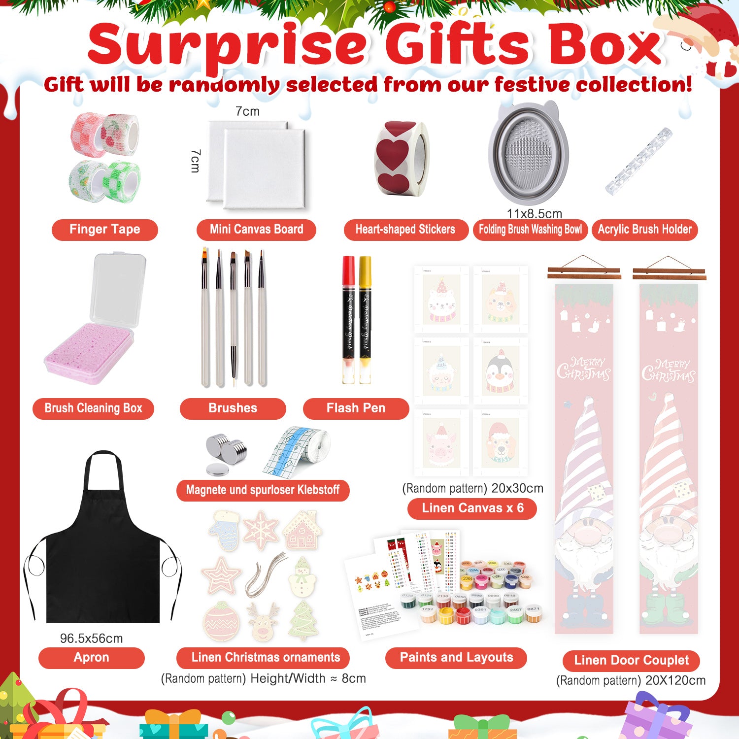 Merry Magic Box -  Paint by Numbers Kit for Adults | Relaxing DIY Art Gift | -  Portrait By Numbers