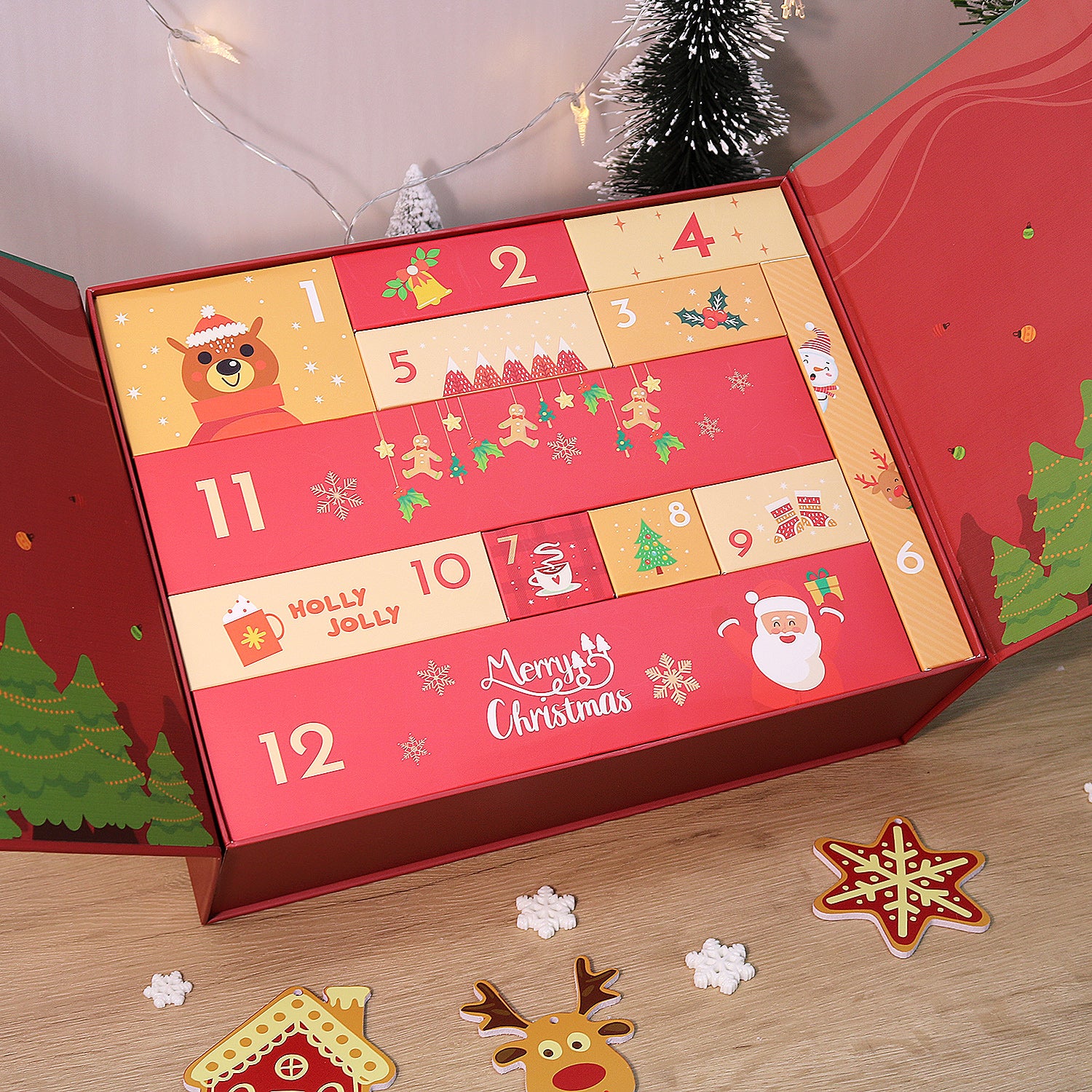Merry Magic Box -  Paint by Numbers Kit for Adults | Relaxing DIY Art Gift | -  Portrait By Numbers