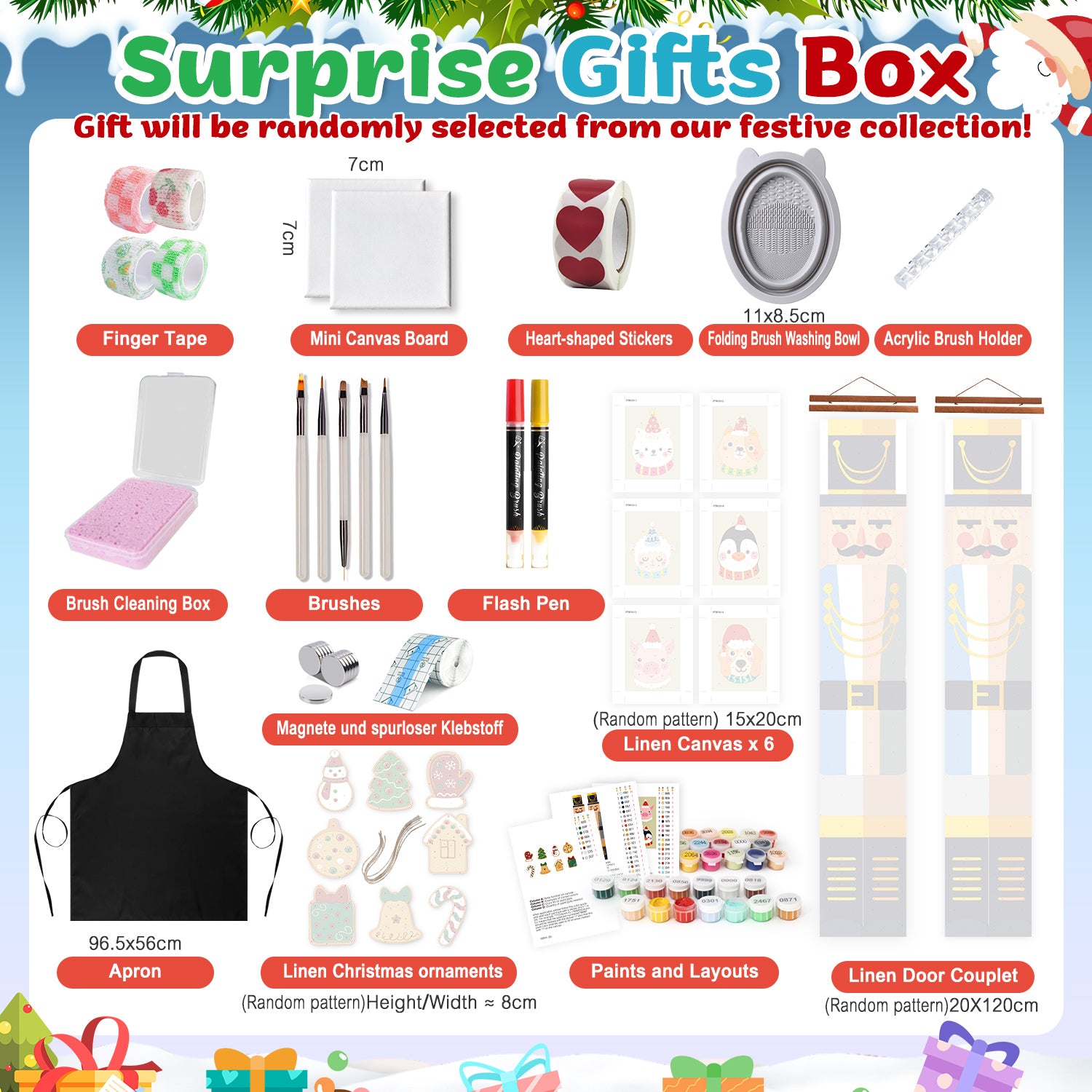 Starry Christmas Box -  Paint by Numbers Kit for Adults | Relaxing DIY Art Gift | -  Portrait By Numbers