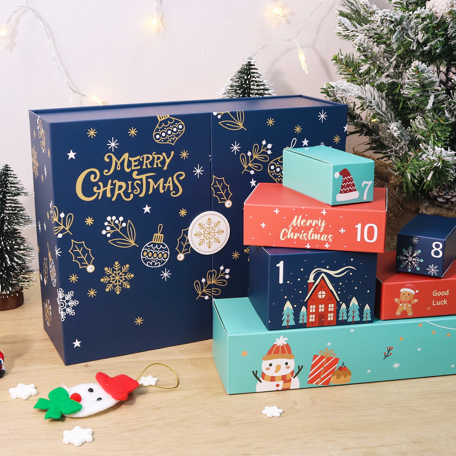Starry Christmas Box -  Paint by Numbers Kit for Adults | Relaxing DIY Art Gift | -  Portrait By Numbers