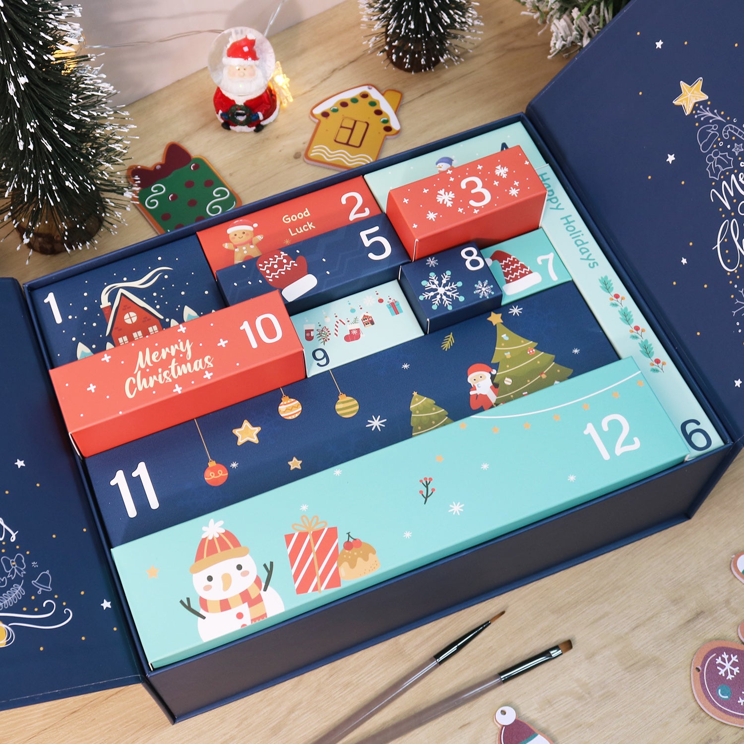 Starry Christmas Box -  Paint by Numbers Kit for Adults | Relaxing DIY Art Gift | -  Portrait By Numbers