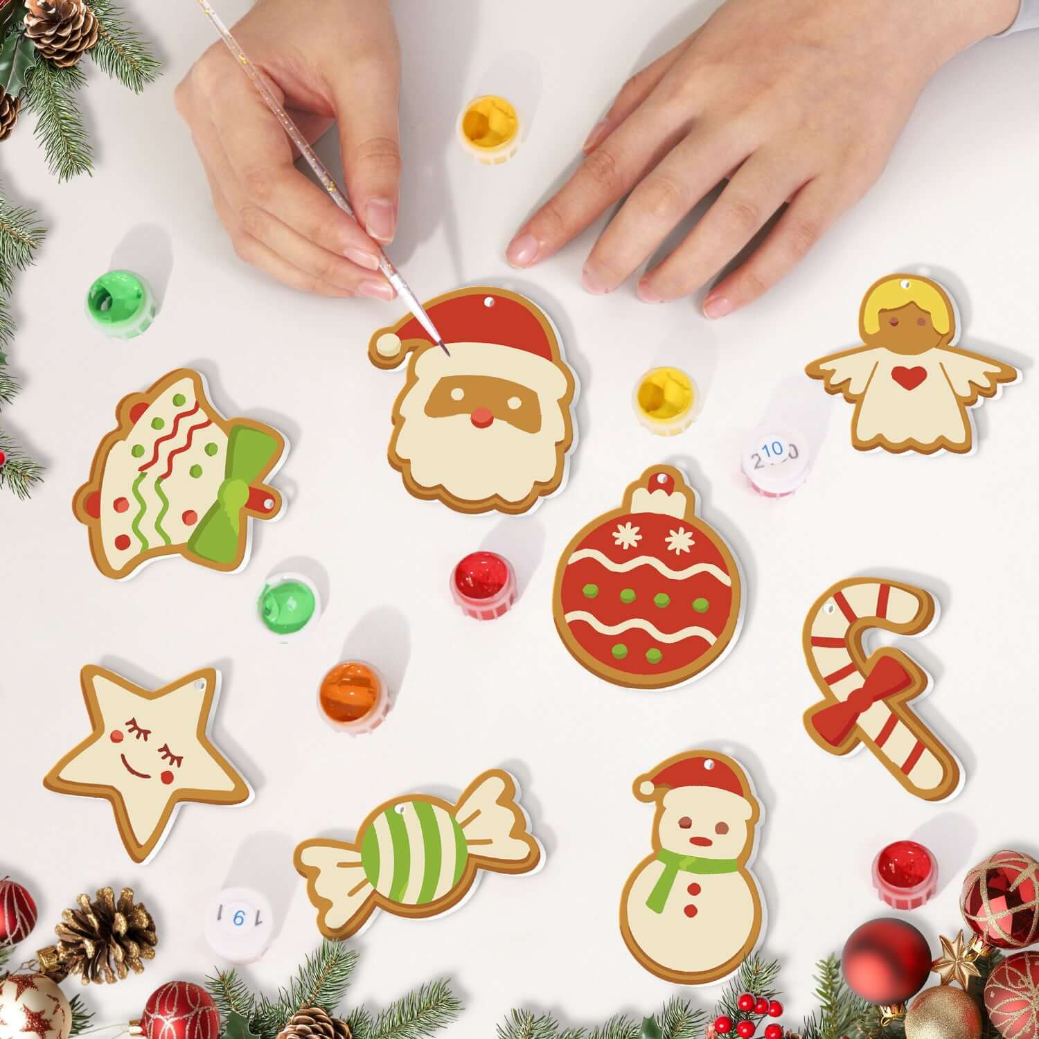 Sweet Christmas -  Paint by Numbers Kit for Adults | Relaxing DIY Art Gift | -  Portrait By Numbers