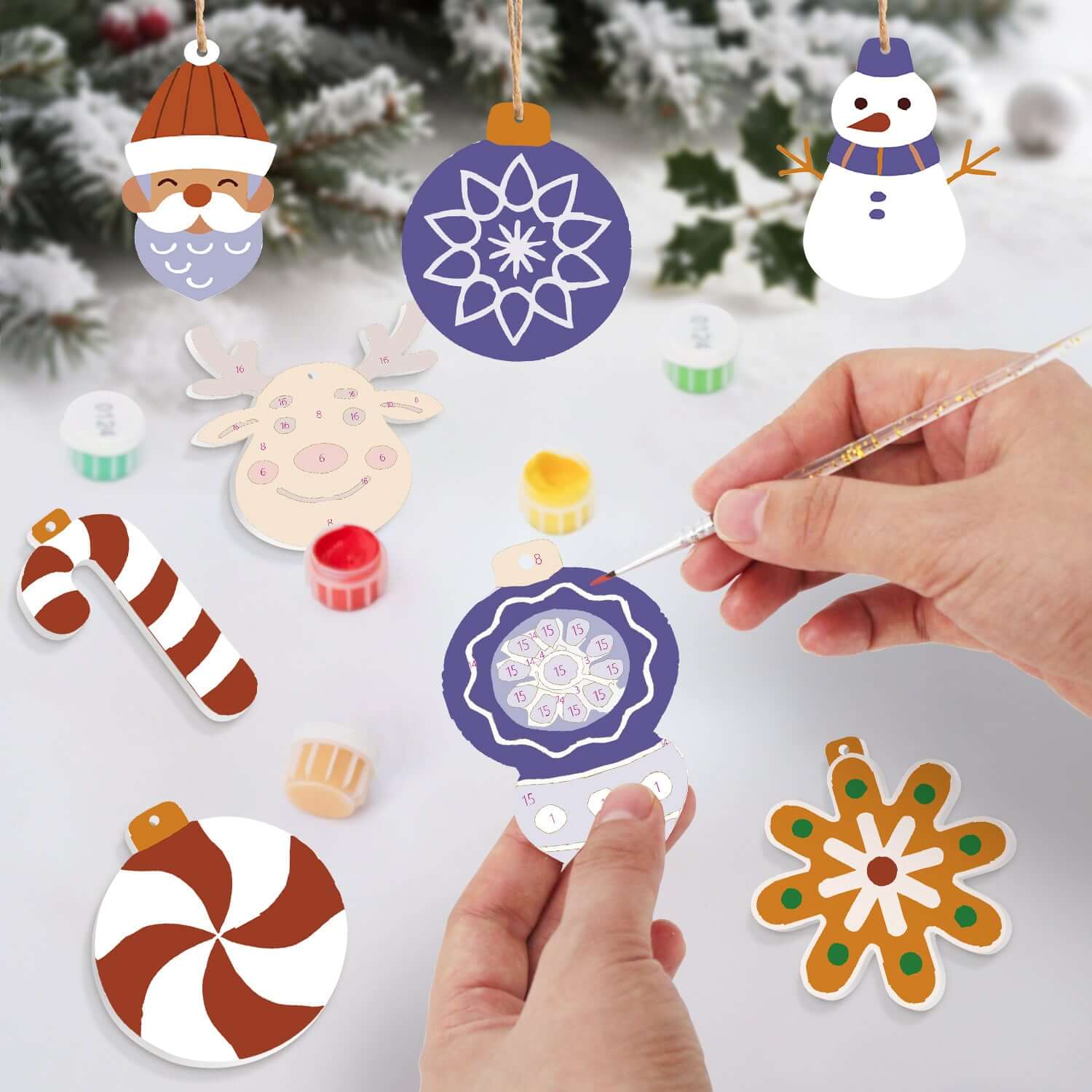 Winter Magic -  Paint by Numbers Kit for Adults | Relaxing DIY Art Gift | -  Portrait By Numbers
