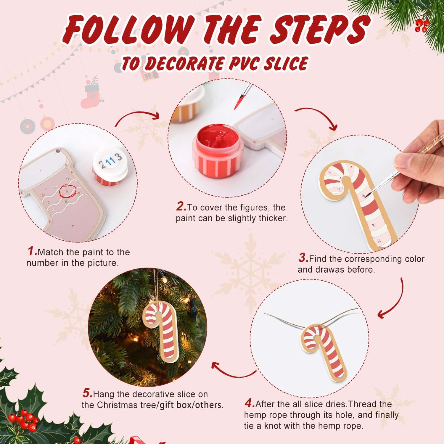 XMAS Magic -  Paint by Numbers Kit for Adults | Relaxing DIY Art Gift | -  Portrait By Numbers