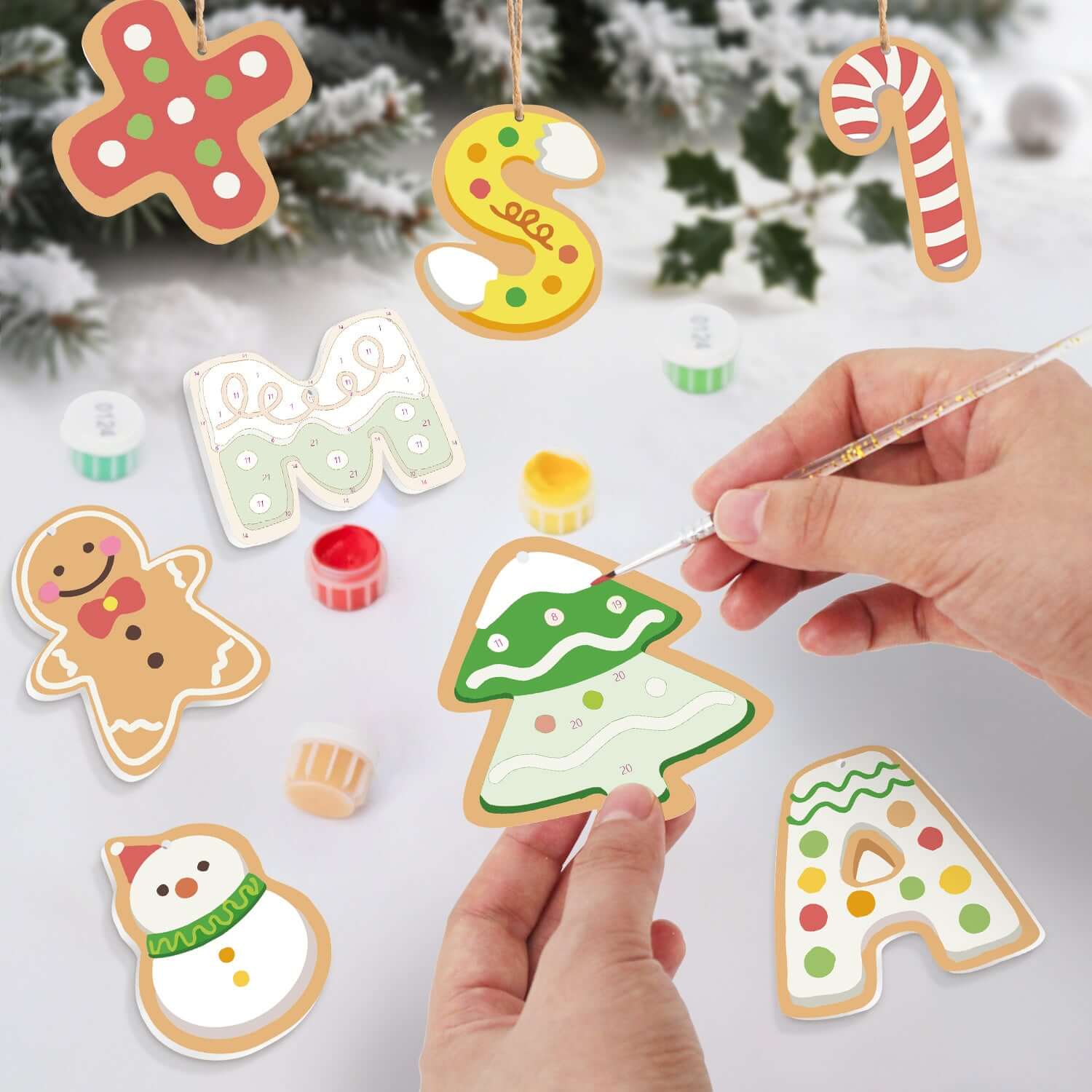 XMAS Magic -  Paint by Numbers Kit for Adults | Relaxing DIY Art Gift | -  Portrait By Numbers