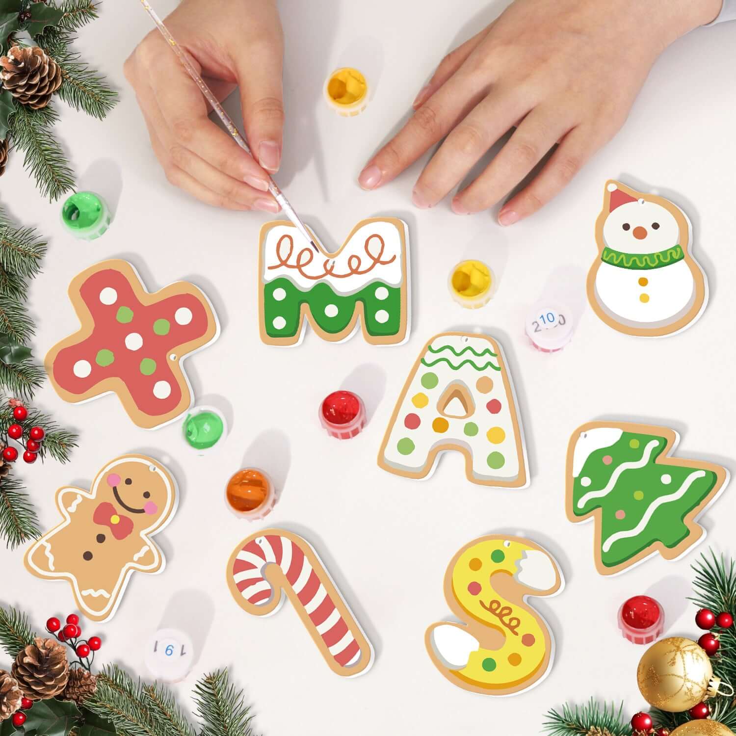 XMAS Magic -  Paint by Numbers Kit for Adults | Relaxing DIY Art Gift | -  Portrait By Numbers
