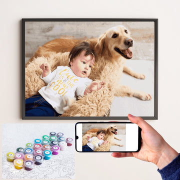 Pet Custom Painting | Custom Painting Kit | Portrait By Numbers