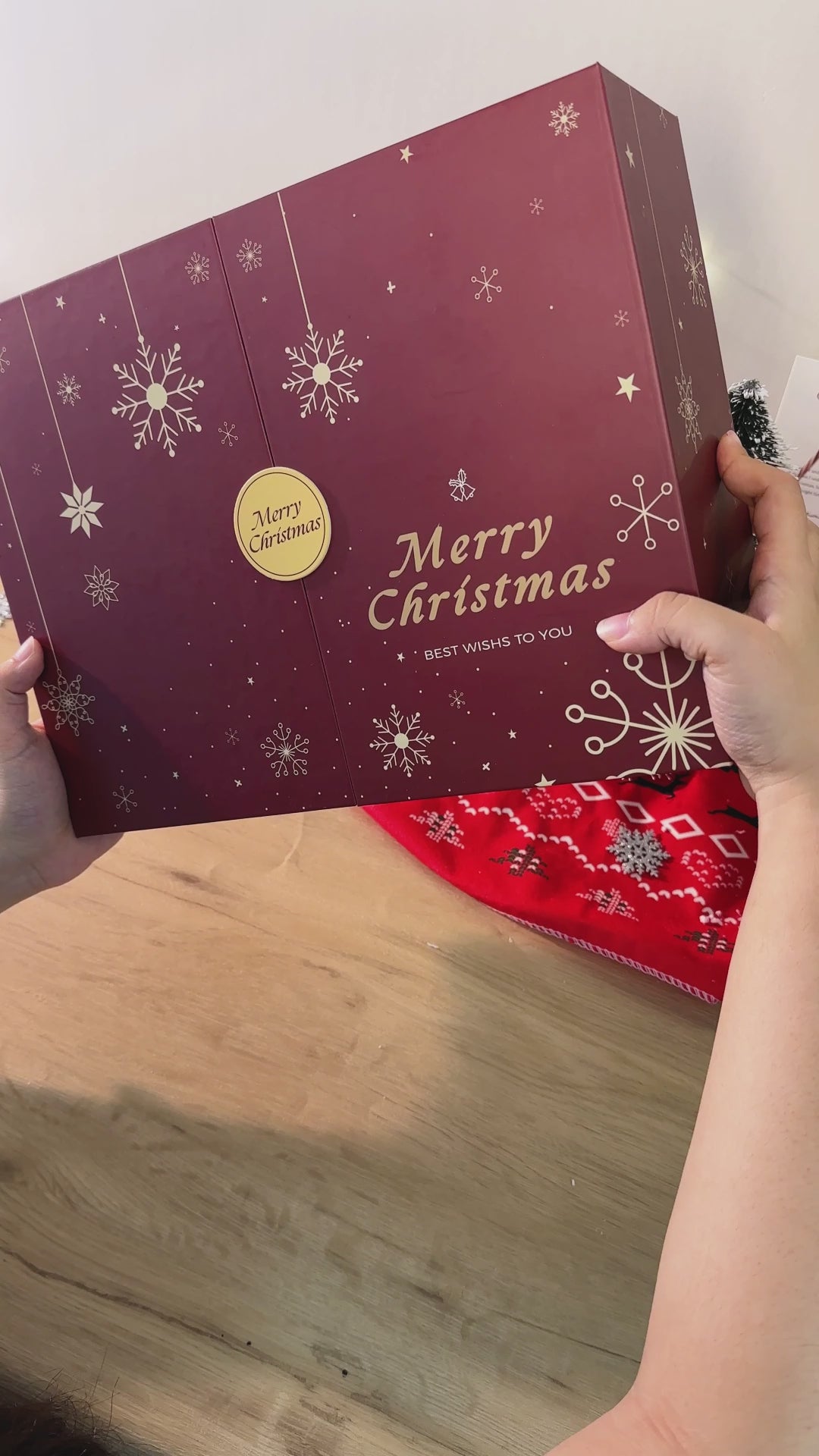 Load video: Crimson Christmas Box