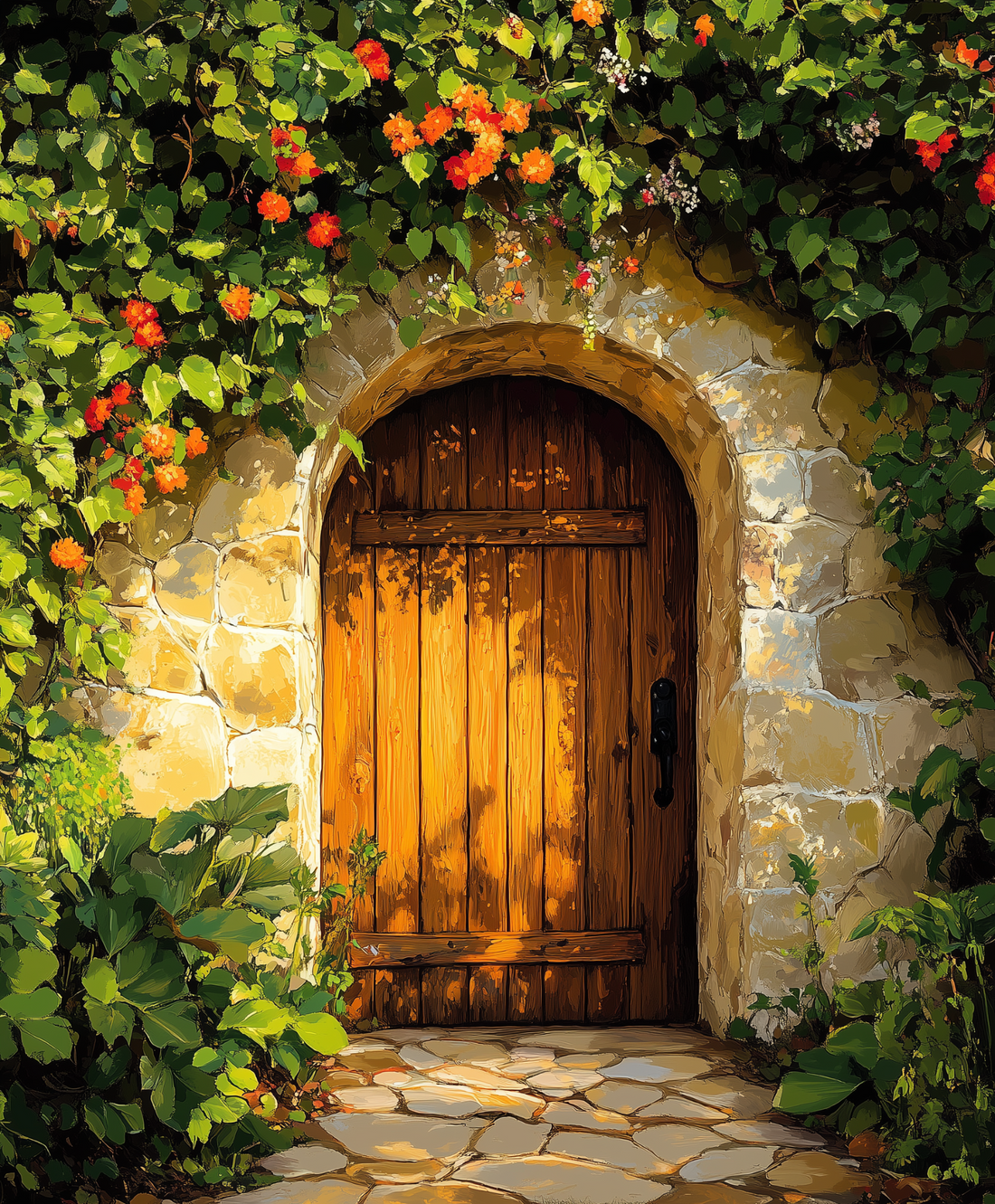 Sunset Garden Gate