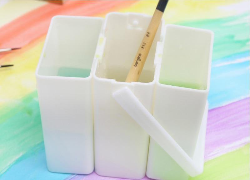 Paint Brush Washer | 3-Grid Brush Washer | Portrait By Numbers