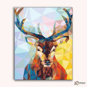 Abstract Deer -  Paint by Numbers Kit for Adults -  Portrait By Numbers