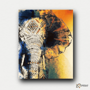 African Elephant -  Paint by numbers Kit -  Portrait By Numbers