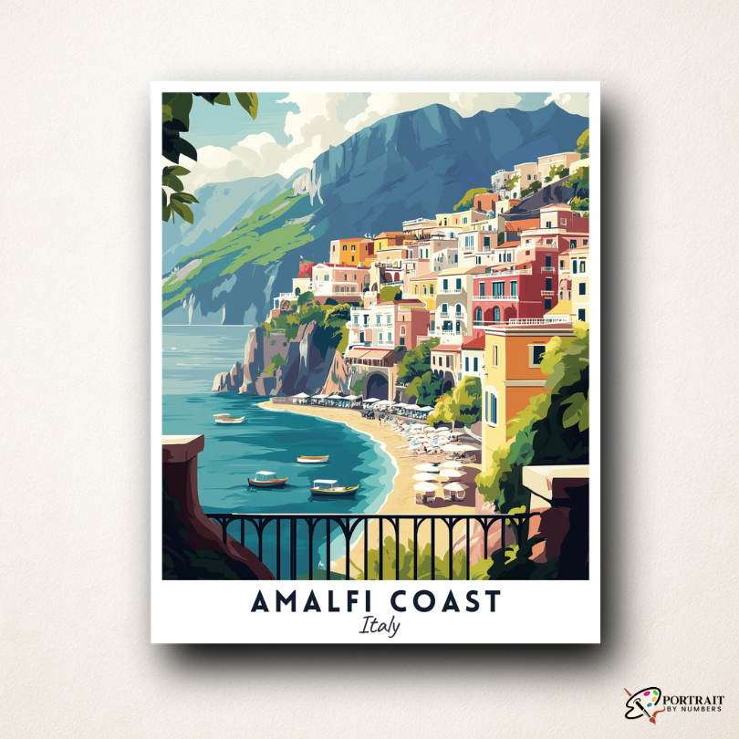 Amalfi Coast Travel Poster