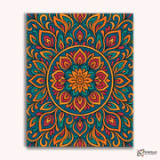 Amber Petals (Mandala) -  Paint by Numbers Kit for Adults -  Portrait By Numbers