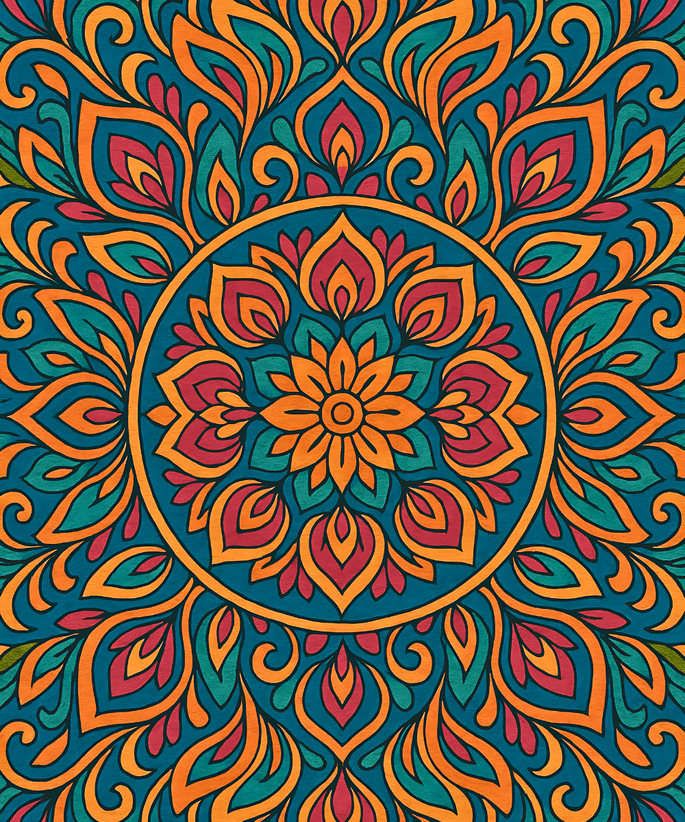 Amber Petals (Mandala)