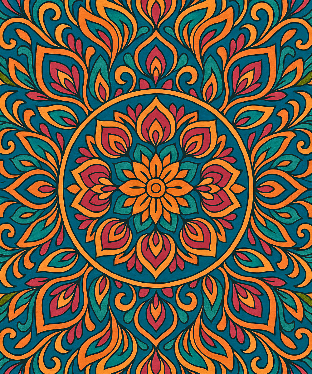 Amber Petals (Mandala)