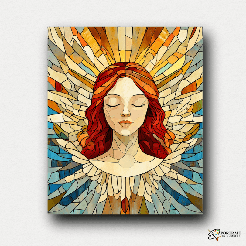 Angel of Light -  Paint by numbers -  Portrait By Numbers