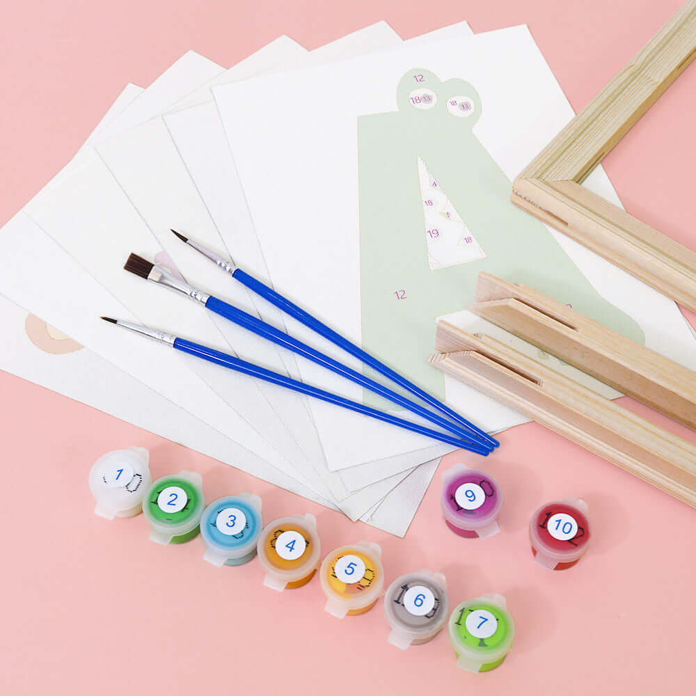 Animal ABCs (Alphabet) -  Paint by numbers Kit -  Portrait By Numbers