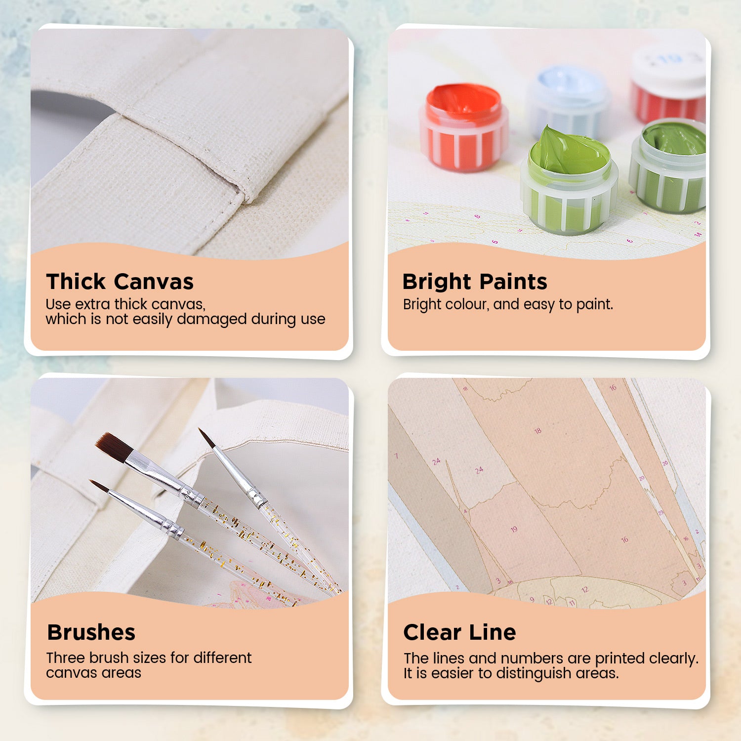 Apricot Delight Bag -  Paint by Numbers Kit for Adults -  Portrait By Numbers