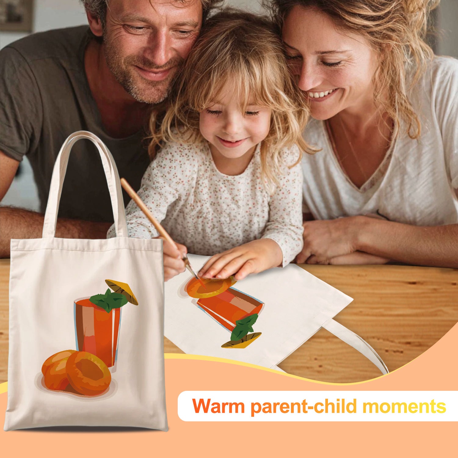 Apricot Delight Bag -  Paint by Numbers Kit for Adults -  Portrait By Numbers