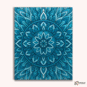 Arctic Lotus (Mandala) -  Paint by Numbers Kit for Adults -  Portrait By Numbers