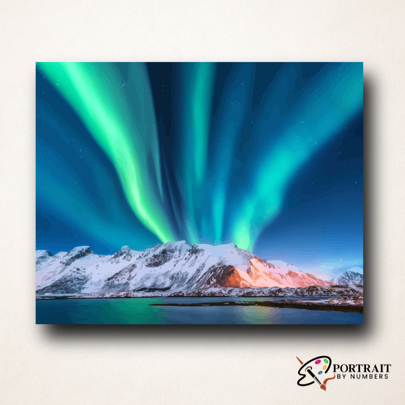 Aurora's Embrace -  Paint by numbers Kit -  Portrait By Numbers