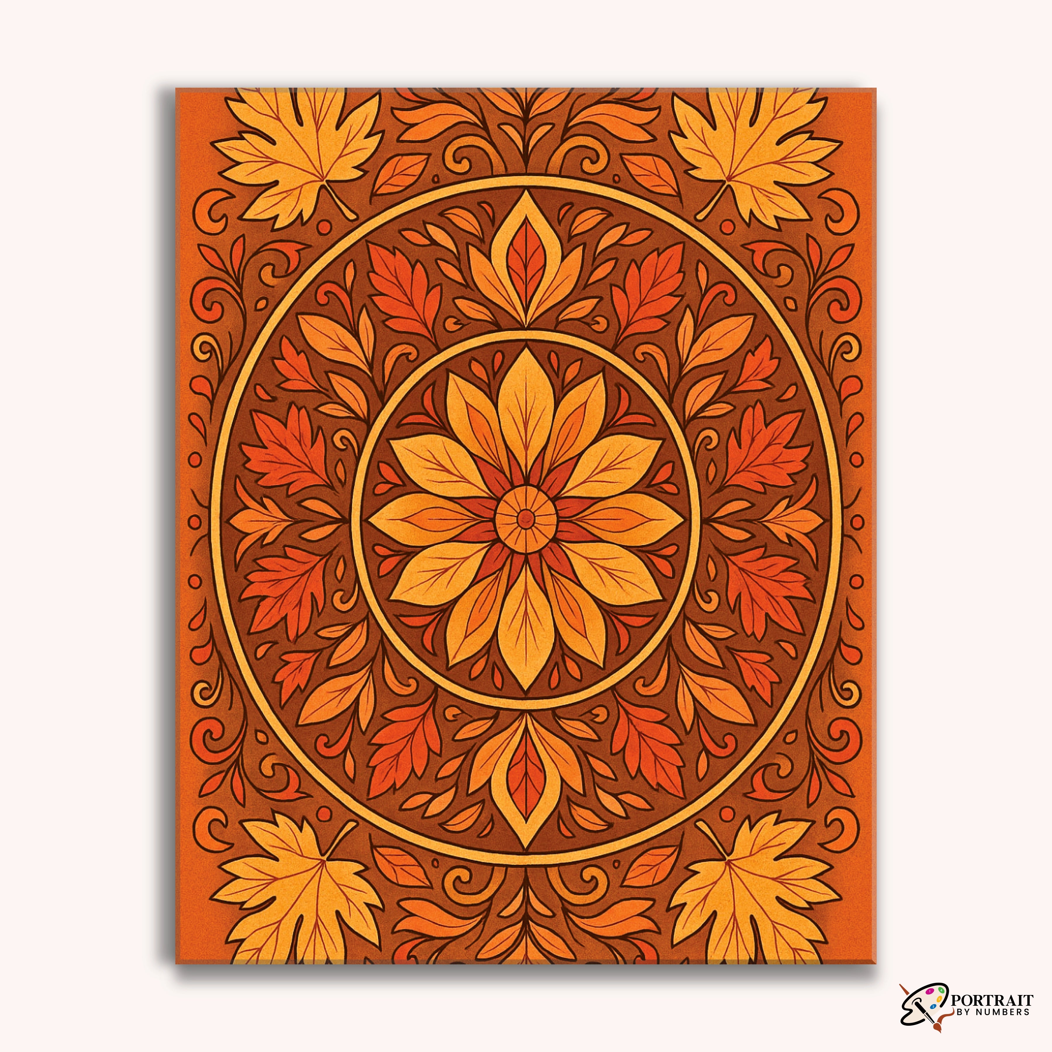 Autumn Whisper (Mandala) -  Paint by Numbers Kit for Adults -  Portrait By Numbers