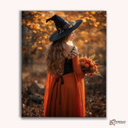 Autumn Witch -  Paint by Numbers Kit for Adults -  Portrait By Numbers