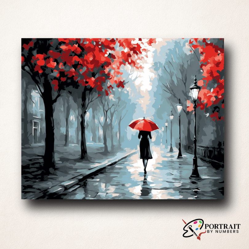 Autumn's Solitude -  Paint by numbers -  Portrait By Numbers