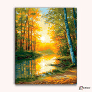 Autumnal Reflections -  Paint by Numbers Kit for Adults -  Portrait By Numbers