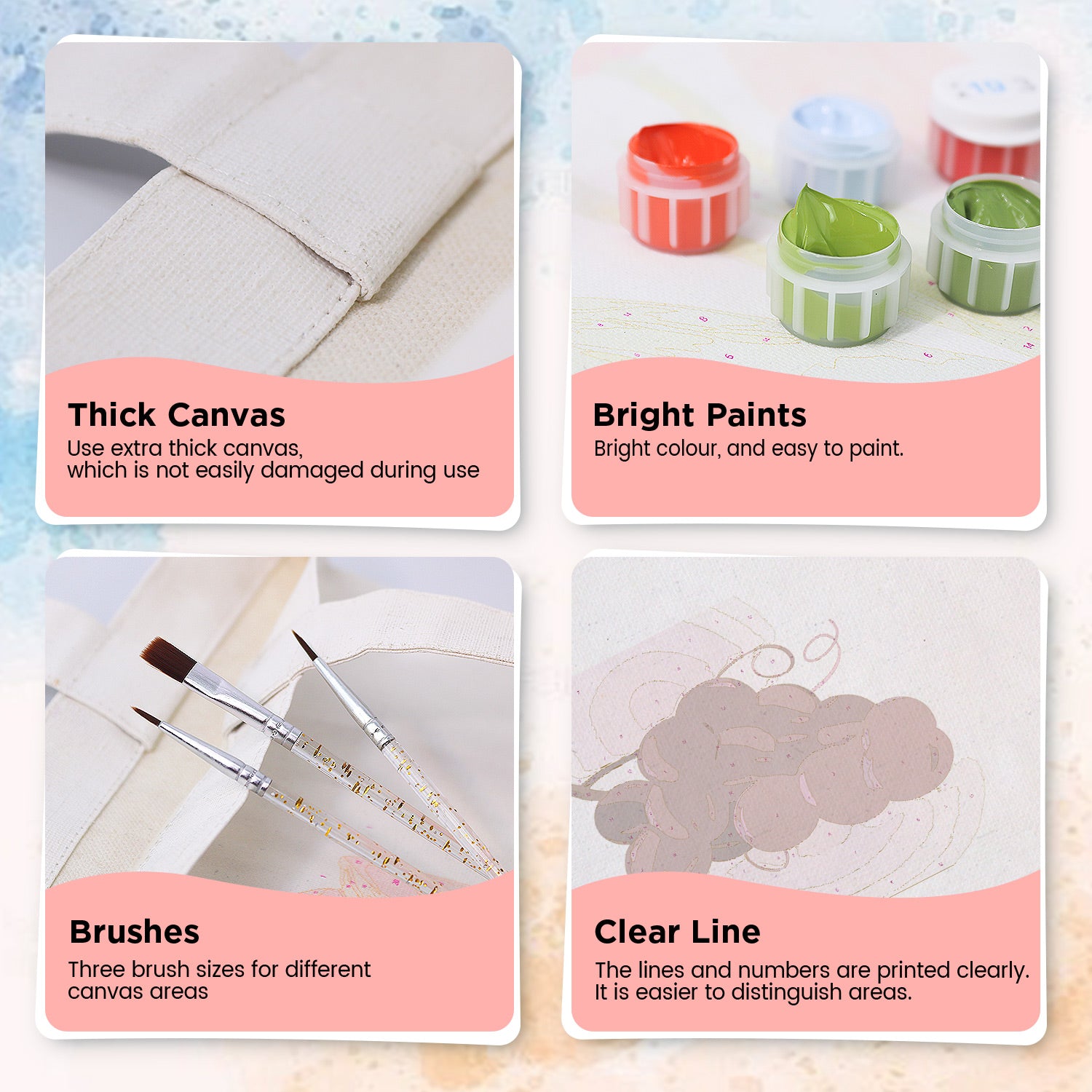 Berry Blush Bag -  Paint by Numbers Kit for Adults -  Portrait By Numbers