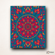 Blazing Petals (Mandala) -  Paint by numbers Kit -  Portrait By Numbers
