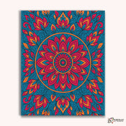 Blazing Petals (Mandala) -  Paint by Numbers Kit for Adults -  Portrait By Numbers