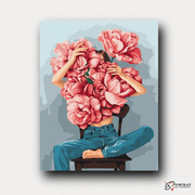 Blossom Girl -  Paint by numbers Kit -  Portrait By Numbers