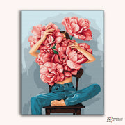 Blossom Girl -  Paint by Numbers Kit for Adults -  Portrait By Numbers